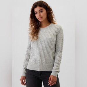 Gap Cable-Knit Crewneck Oversized Cozy Soft Cabincore Sweater XXL NWOT Career